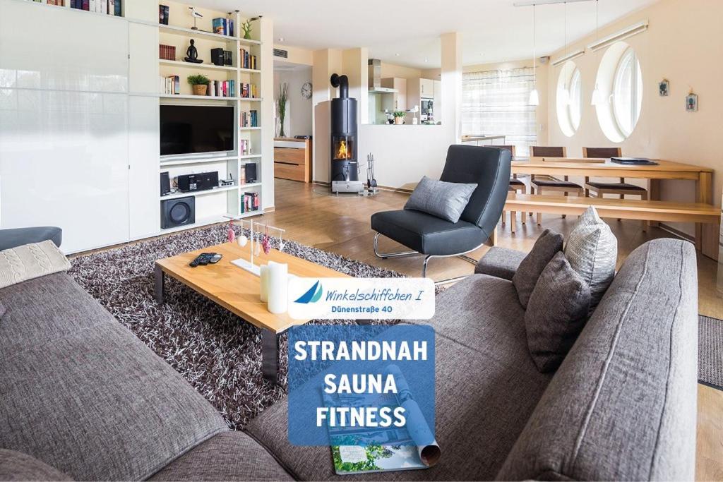 Posezení v ubytování Winkelschiffchen I mit Sauna