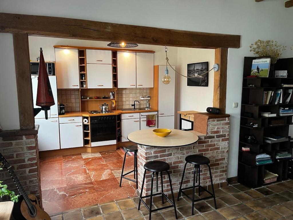 Kuchyň nebo kuchyňský kout v ubytování Ground floor