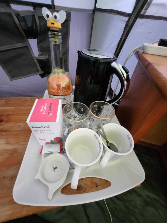 Nápoje v ubytování 3 GLAMPING TENTs