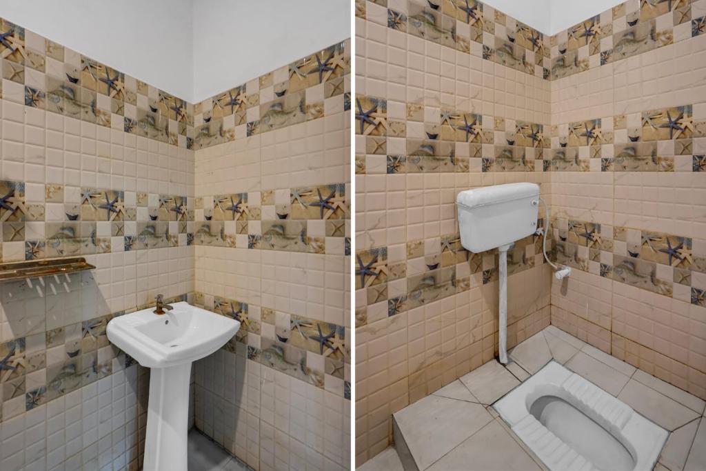 Ένα μπάνιο στο Hotel O Sultanpur Railway Junction Formerly Sanskar Marriage Lawan