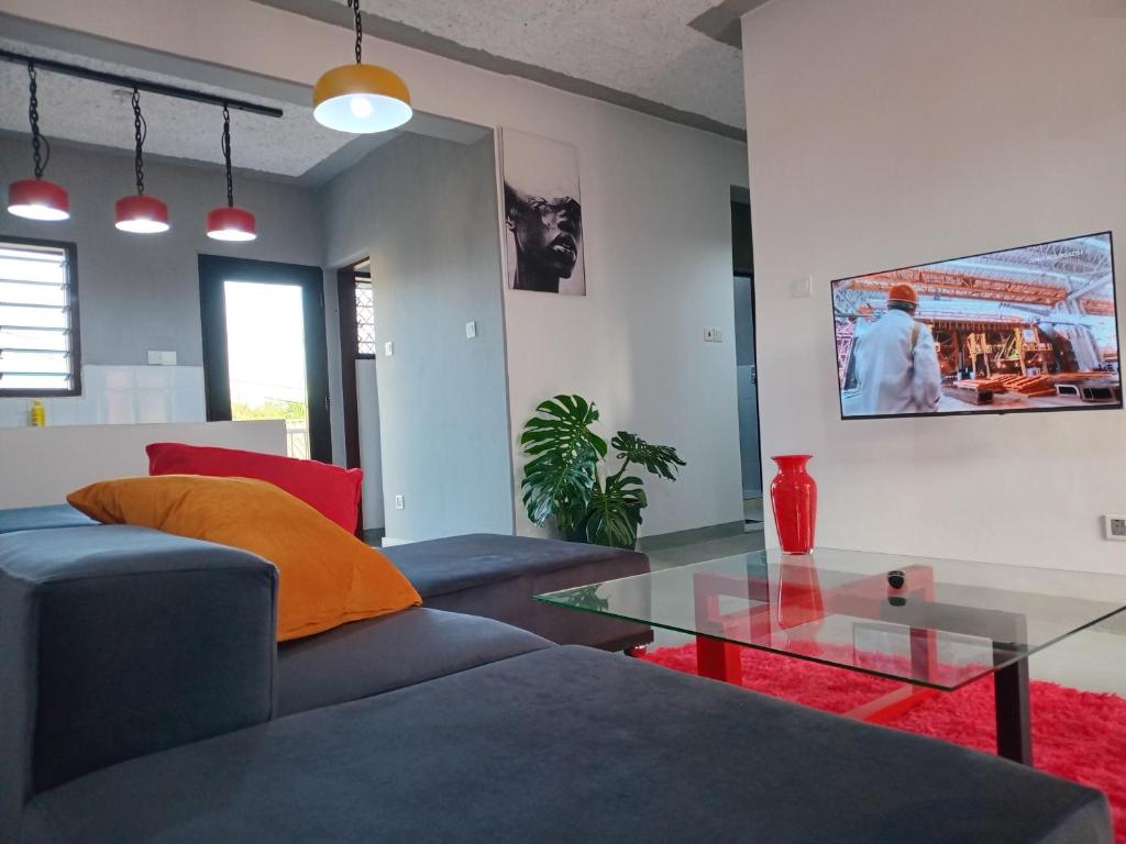 Χώρος καθιστικού στο Truenorth Apartments siem