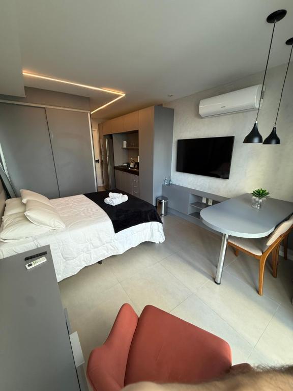 TV a/nebo společenská místnost v ubytování Flat Rooftop Boa Viagem Recife