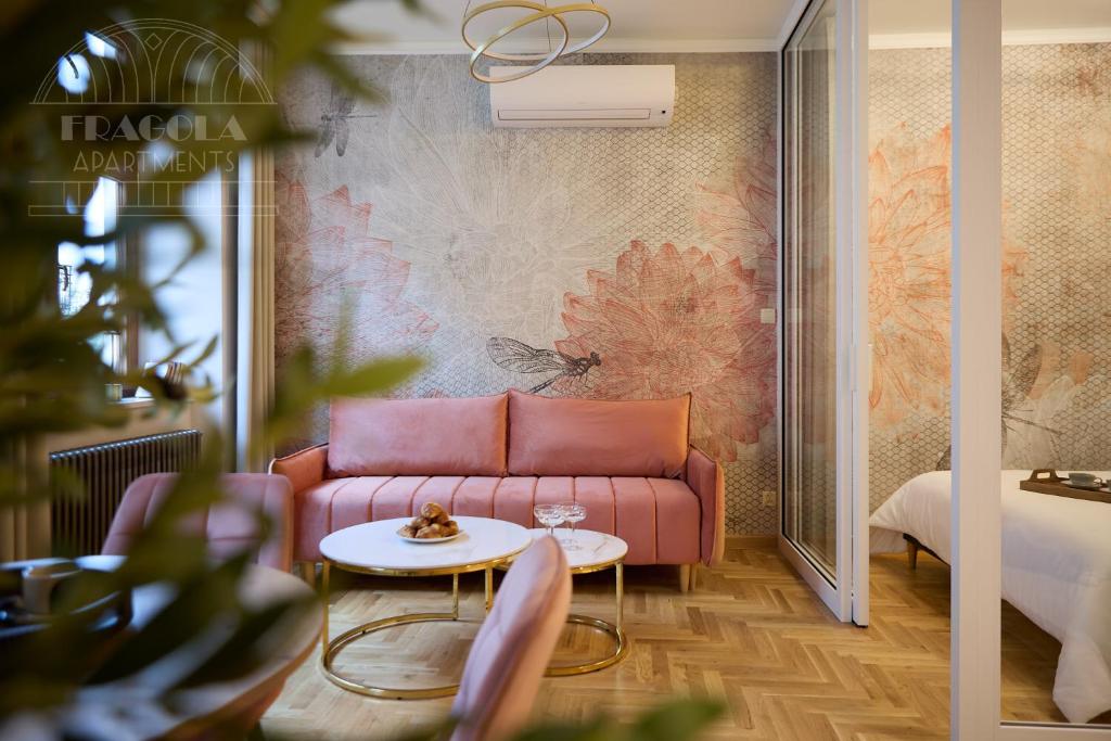 Posezení v ubytování Art Palace - Fragola Apartments