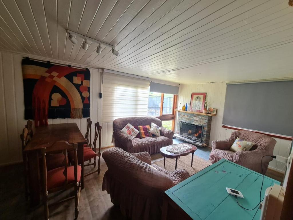 Istumisnurk majutusasutuses Tu Casa familiar ideal, centrica en Lican Ray