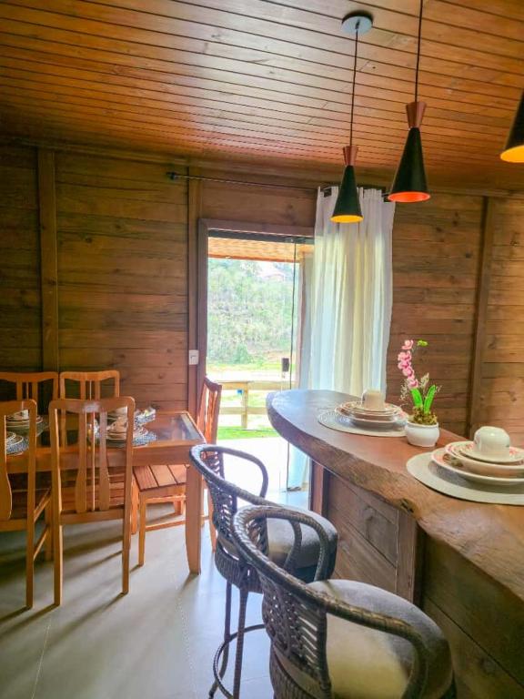 Χώρος καθιστικού στο Casa temporada Bela Vista