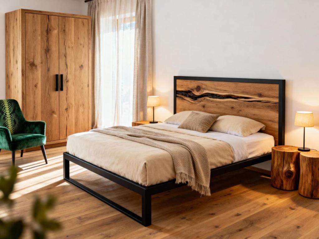 Ένα ή περισσότερα κρεβάτια σε δωμάτιο στο Apartments Waldinger Top 3