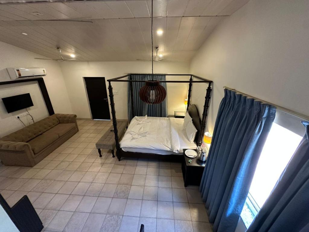 Ένα ή περισσότερα κρεβάτια σε δωμάτιο στο Hotel Morning inn