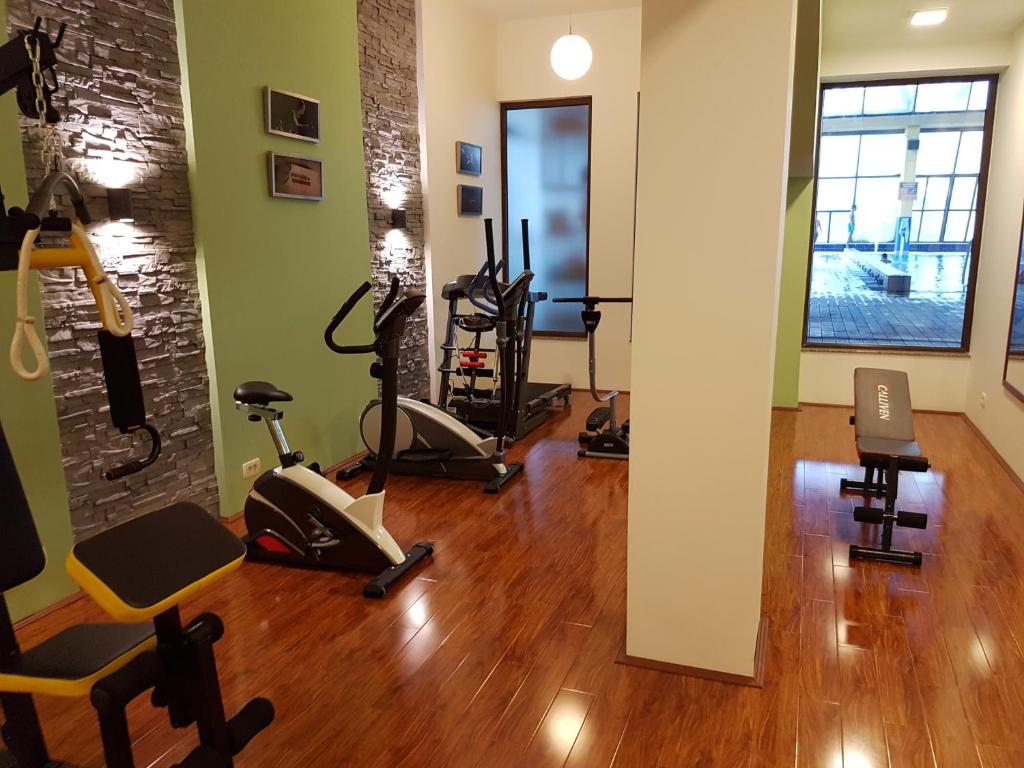 Fitness centrum a/nebo fitness zařízení v ubytování Hotel Centar
