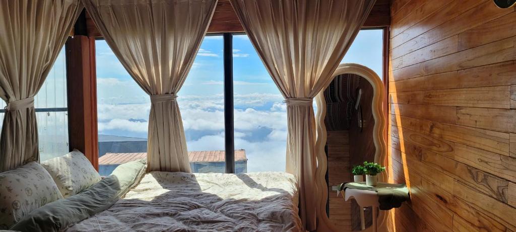 Postel nebo postele na pokoji v ubytování Chà Homestay