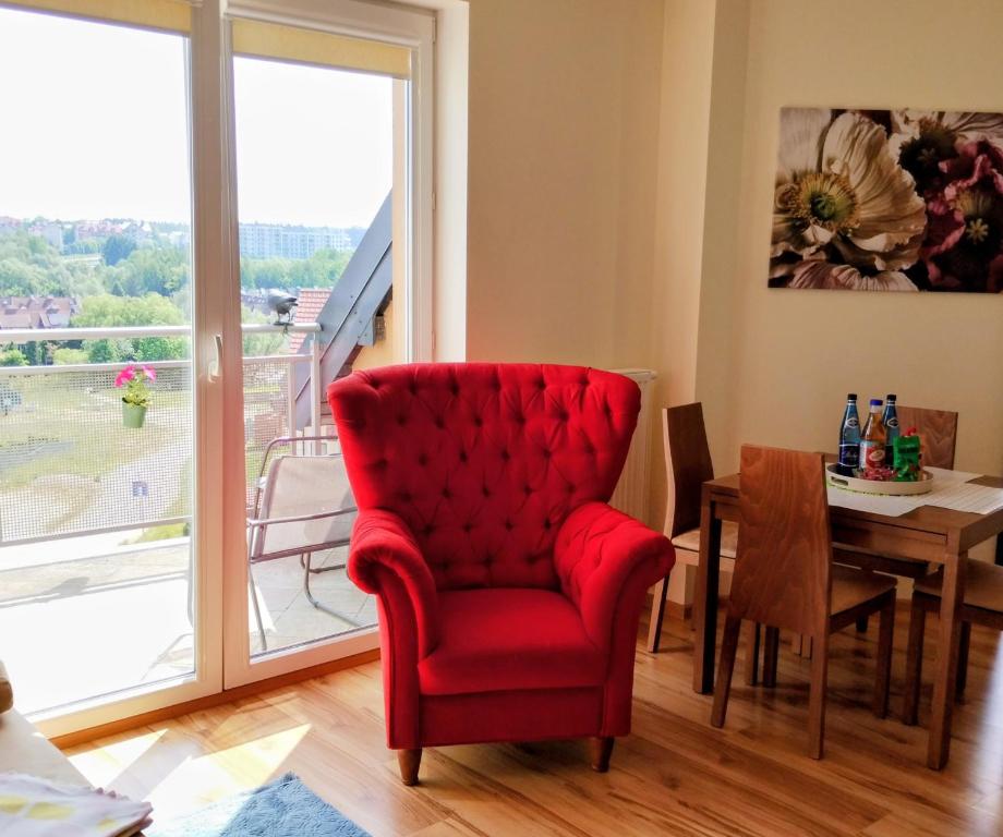 Χώρος καθιστικού στο Apartament Gardena II Olsztyn