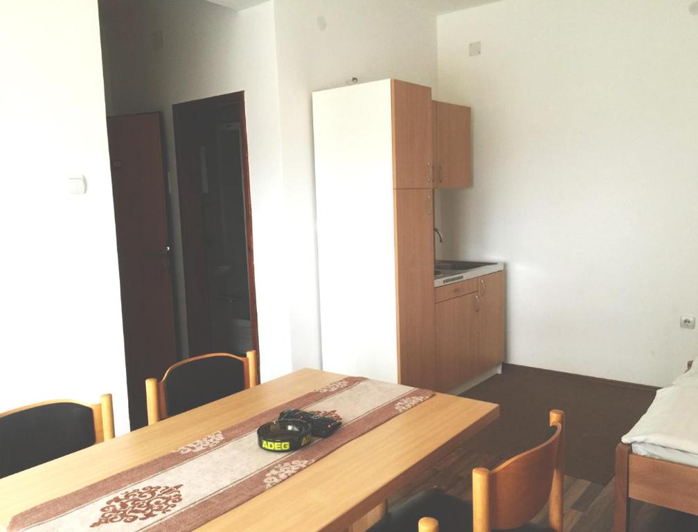 Kuchyň nebo kuchyňský kout v ubytování Apartments WinterSport