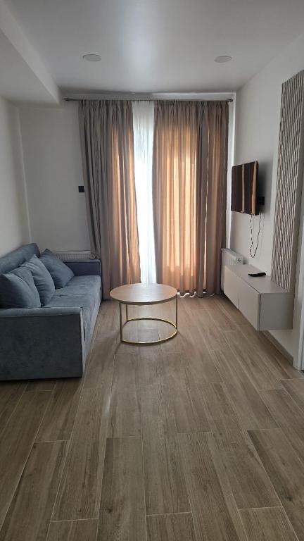 Χώρος καθιστικού στο Apartment in Borjomi