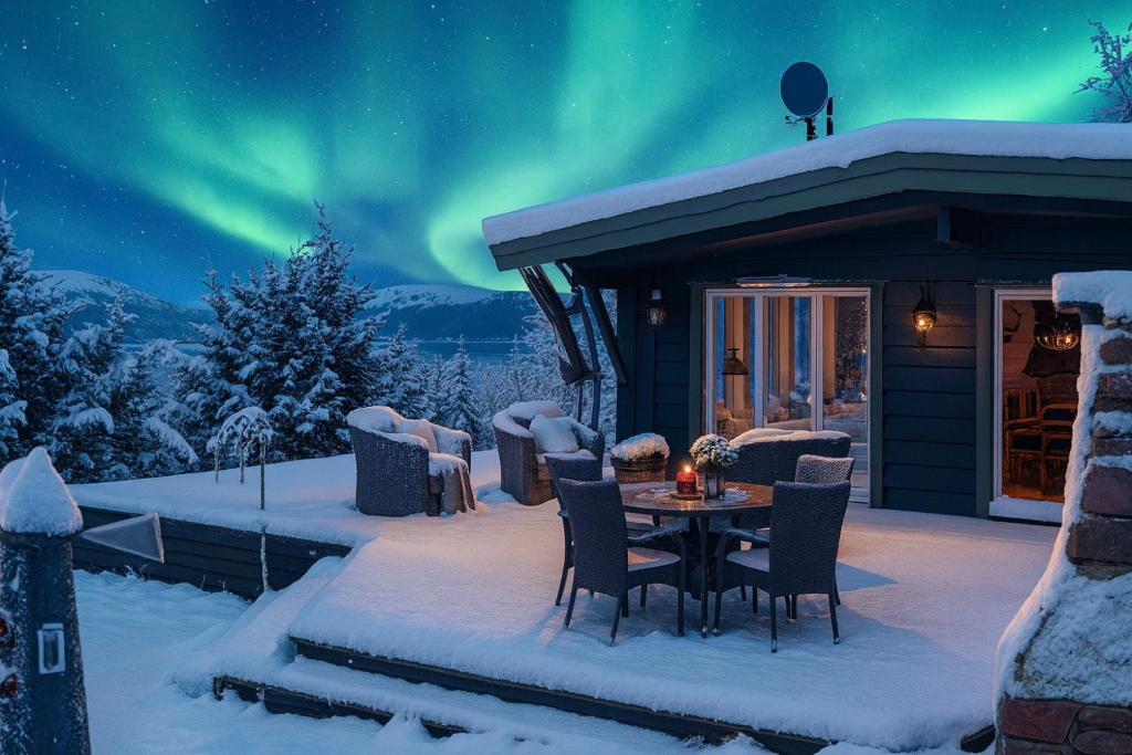 Santa's Aurora Observatory om vinteren