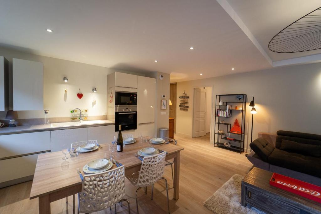 Nhà bếp/bếp nhỏ tại La résidence du lac