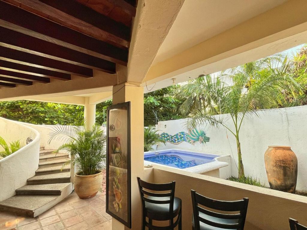 Πισίνα στο ή κοντά στο Casa Sarvelia Close to Punta Zicatela Beach