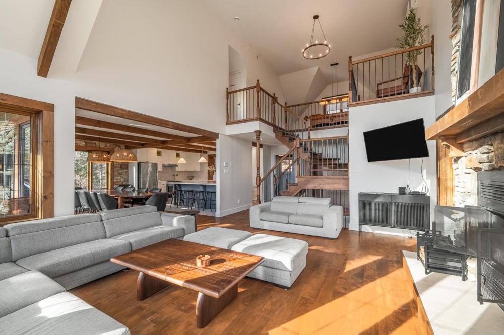 Χώρος καθιστικού στο Chalet 24 Chemin des Skieurs