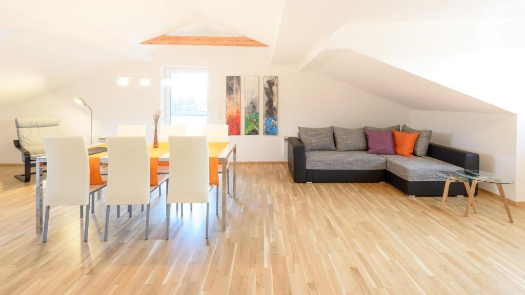 Χώρος καθιστικού στο Appartement In Unterburg Am Klopeiner See