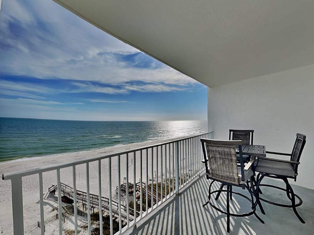 a view of the ocean from the balcony of a house at Perdido Skye #54 in Perdido Key