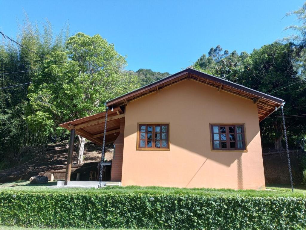 Bygningen som feriehuset ligger i