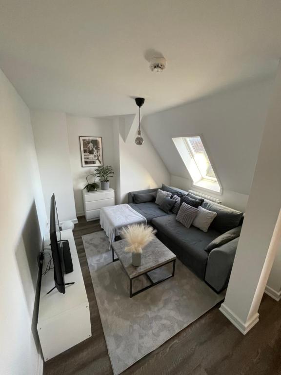 Et tv og/eller underholdning på Charming & Modern City Apartment