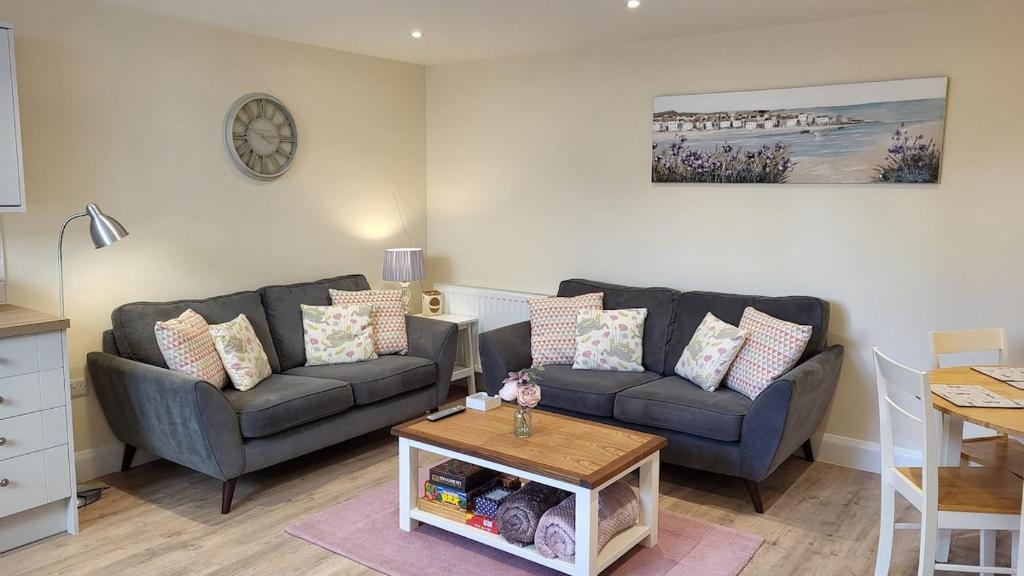 Istumisnurk majutusasutuses 2 Chapel Mews Sidmouth