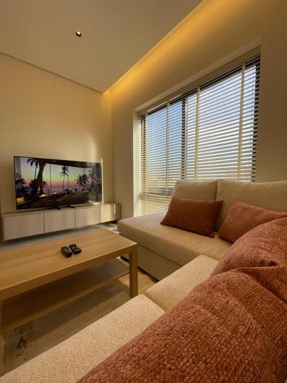 TV a/nebo společenská místnost v ubytování Art Loft Residence