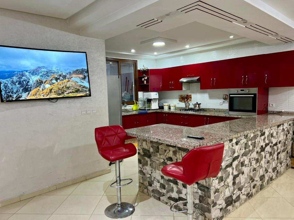 Køkken eller tekøkken på Fes Duplex Guesthouse - Comfort Room Medina