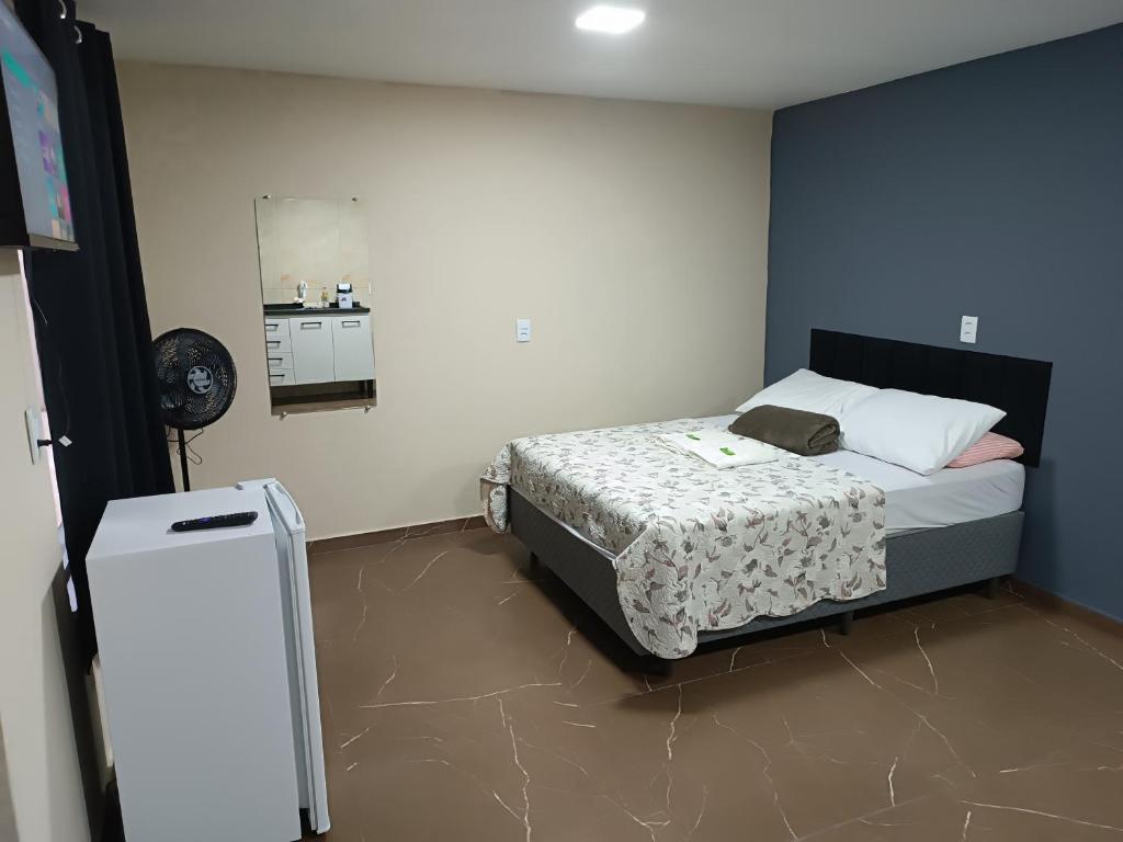 Postel nebo postele na pokoji v ubytování Chalé Montanhez 3