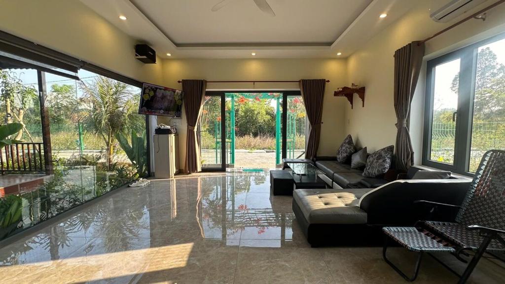 Χώρος καθιστικού στο G8 Chill Villa - Ong Lang, Phu Quoc