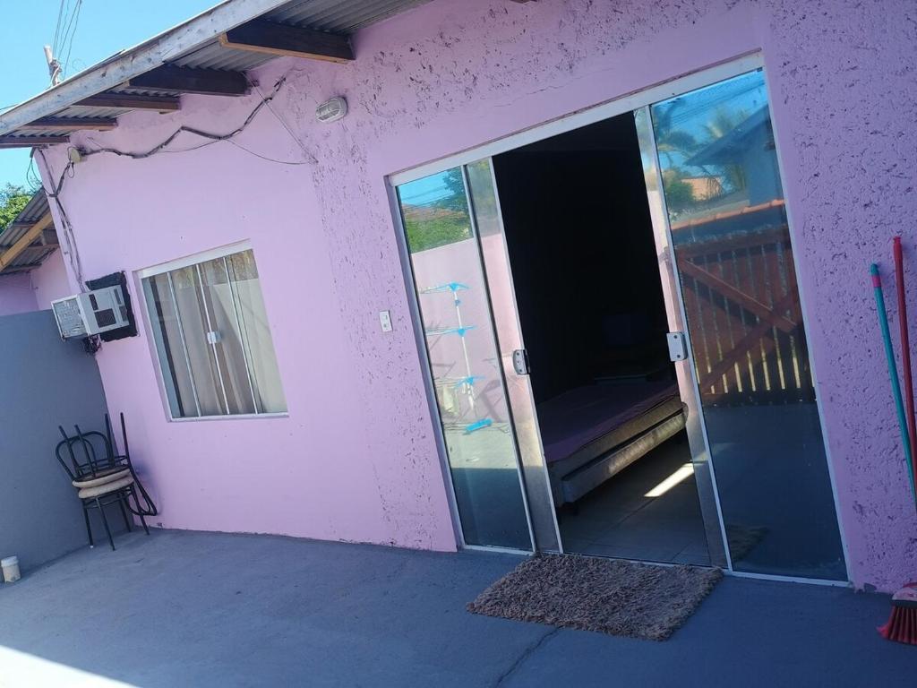 Bygningen som feriehuset ligger i