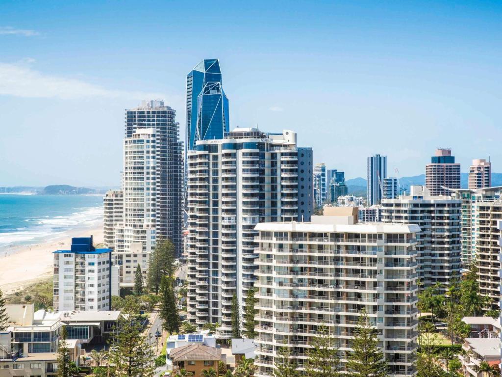 En generel havudsigt eller havudsigten taget fra lejlighedshotellet