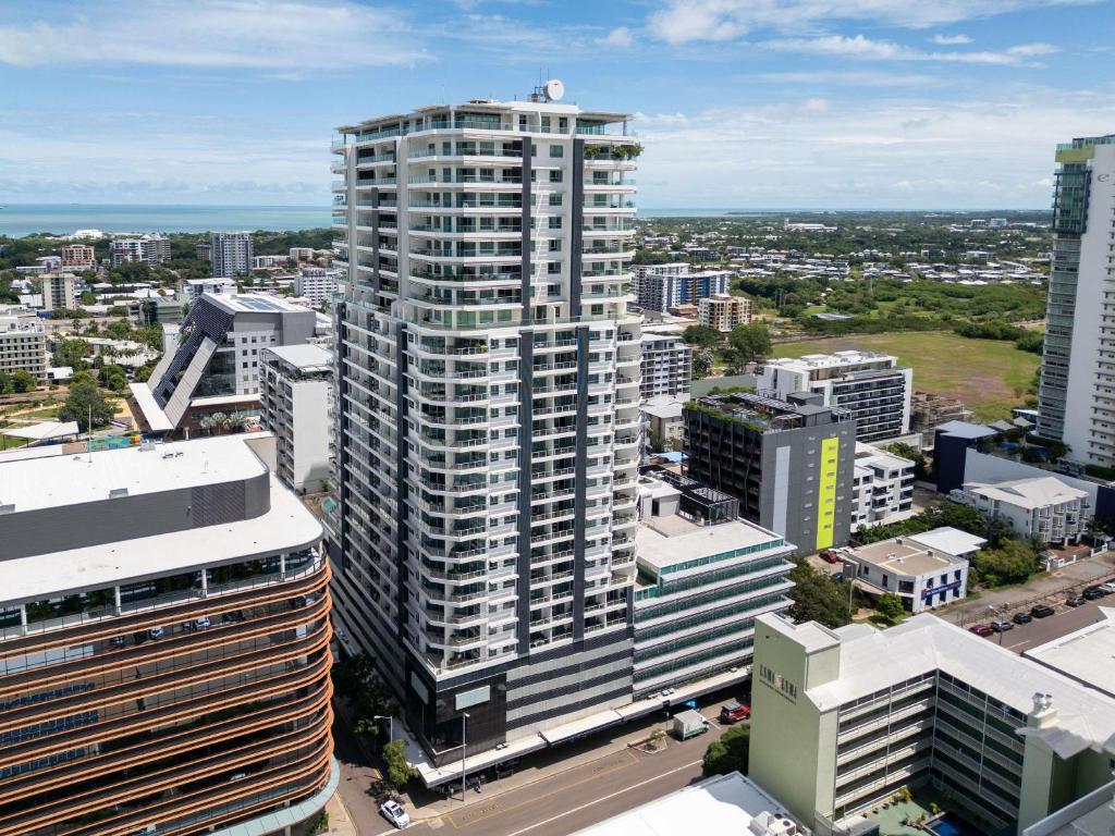 Nespecifikovaný výhled na destinaci Darwin nebo výhled na město při pohledu z aparthotelu