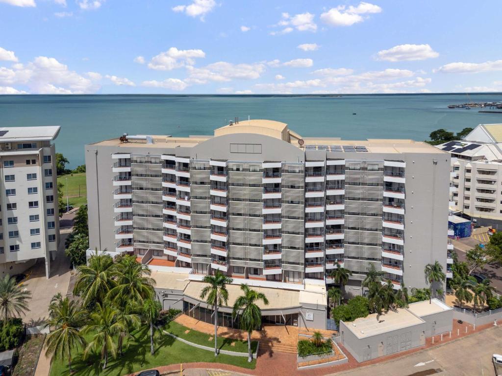 Nespecifikovaný výhled na moře nebo výhled na moře při pohledu z aparthotelu