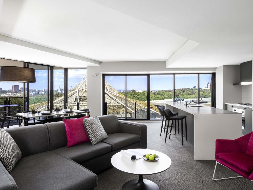 Χώρος καθιστικού στο Mantra Southbank