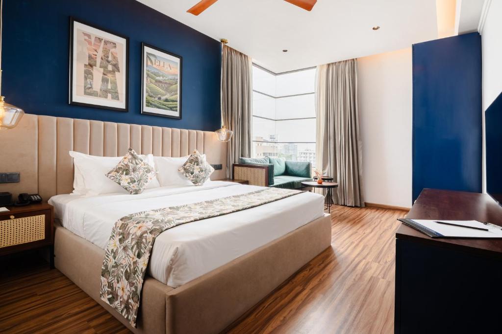 Postel nebo postele na pokoji v ubytování MK Colombo