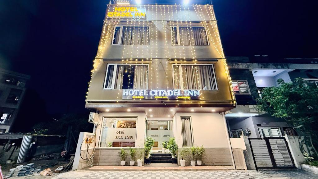 a hotel building with a hotel cartridge inn at Hotel Citadel Inn in Indore