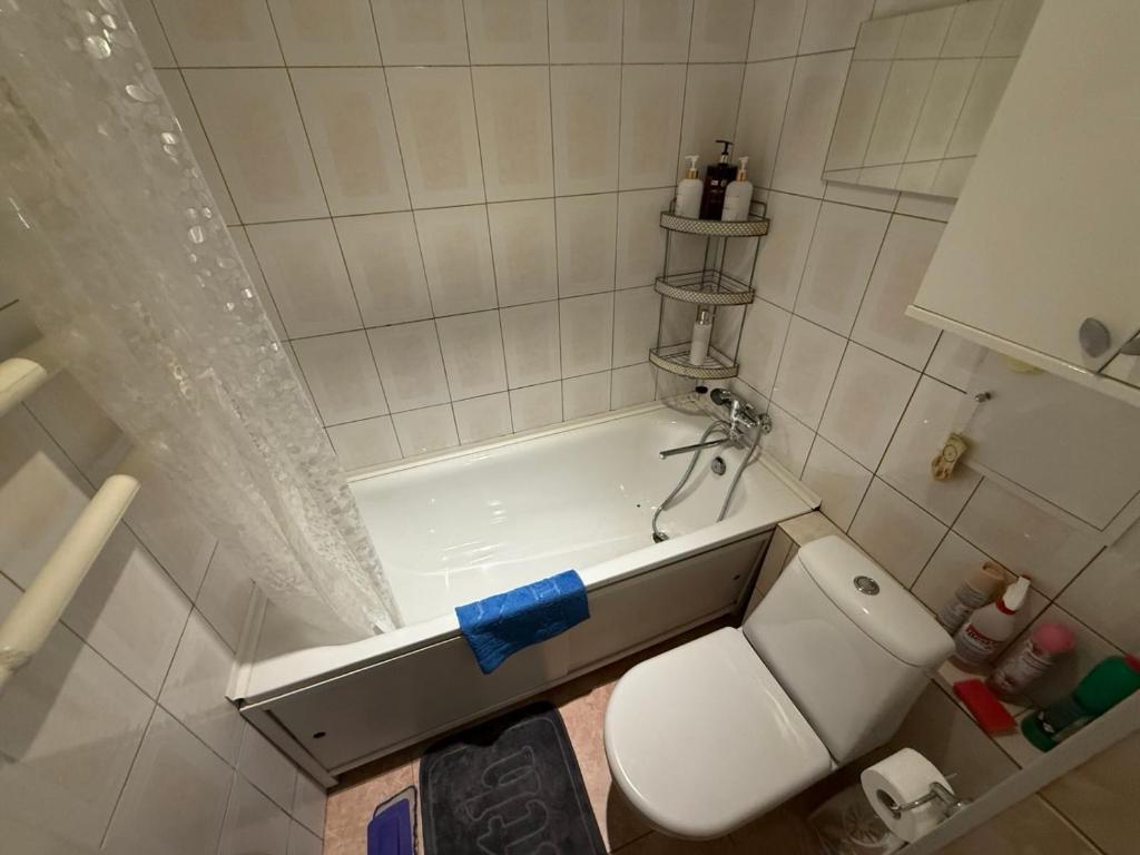 Et badeværelse på Andreso Villa Relax