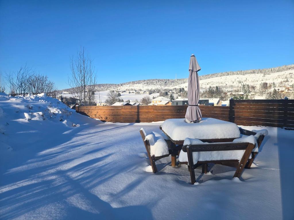 La maison d'Elodie v zimě