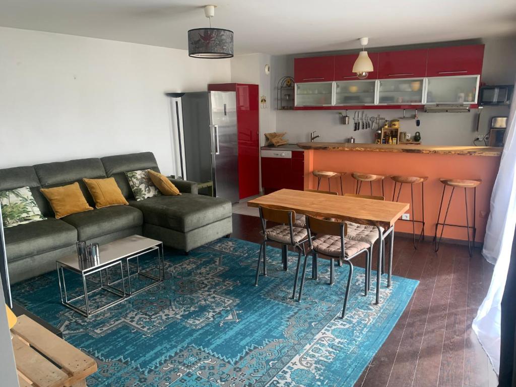 Η κουζίνα ή μικρή κουζίνα στο Calme et Sérénité