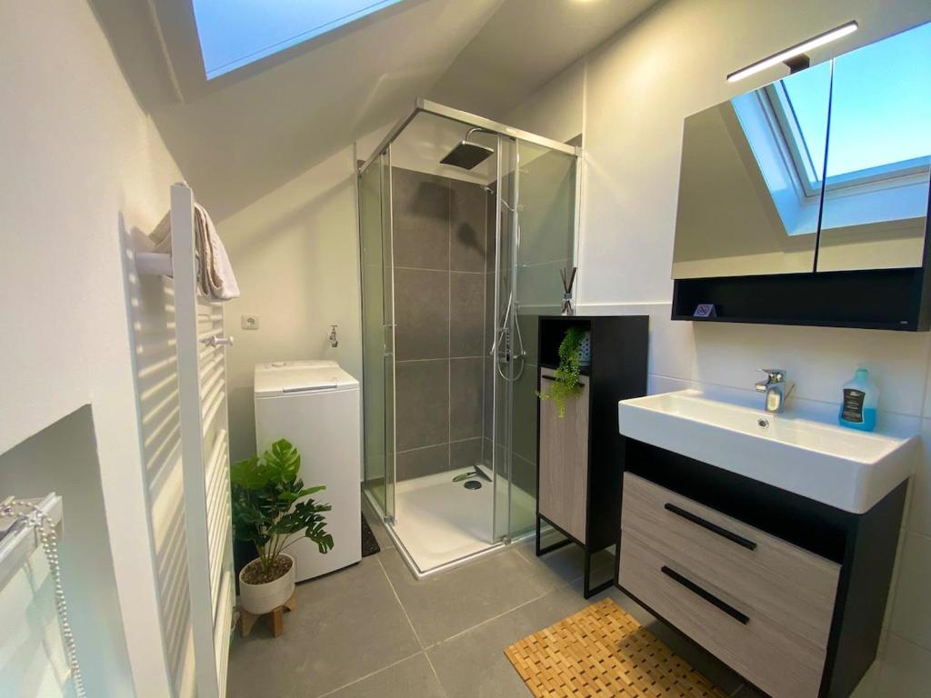 Koupelna v ubytování City Apartment Nähe Lüneburg