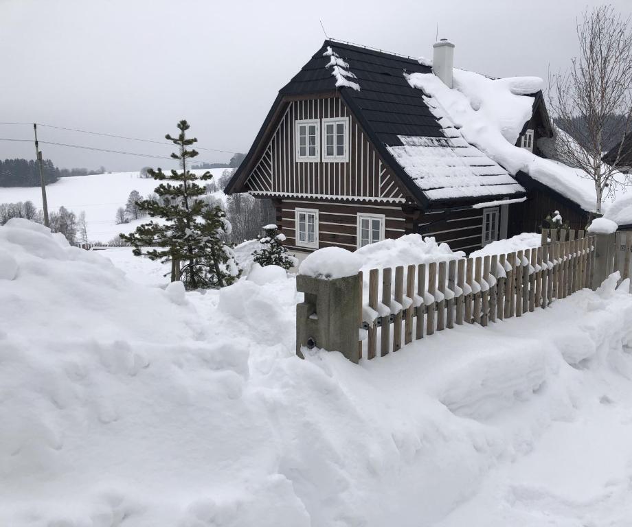 Το Chalupa U Pastýře τον χειμώνα
