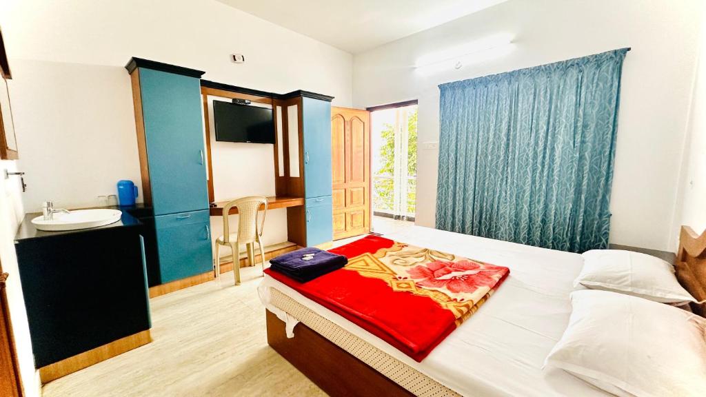 Postel nebo postele na pokoji v ubytování The Haze Land