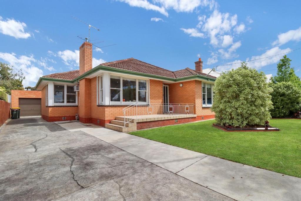 Bygningen som feriehuset ligger i