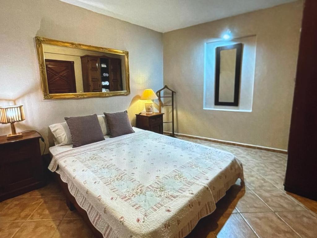 Ένα ή περισσότερα κρεβάτια σε δωμάτιο στο Center amazing view