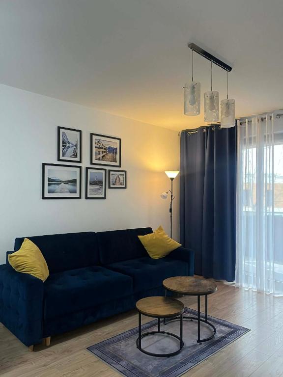 Posezení v ubytování Apartament Enea z balkonem