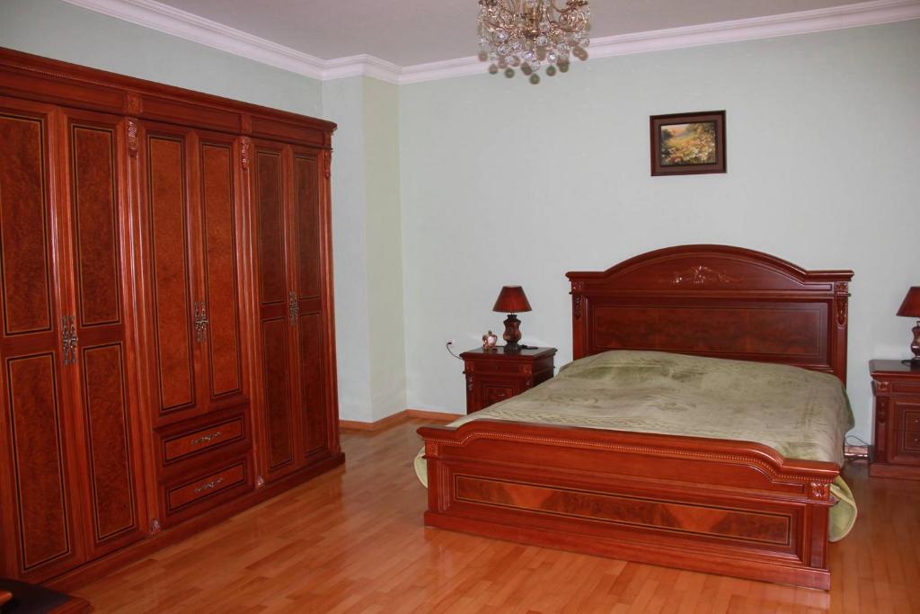 Postel nebo postele na pokoji v ubytování Guest House kartvelishvili