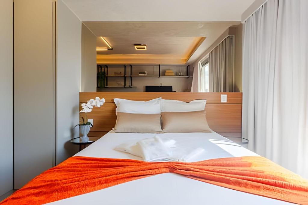 Postel nebo postele na pokoji v ubytování DFARIA905 - Ap Luxo c vaga Prox Ibirapuera Metrô e Hospitais