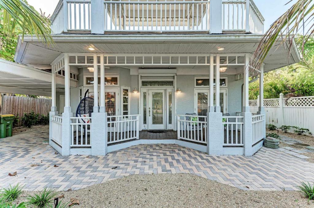 Bygningen som feriehuset ligger i