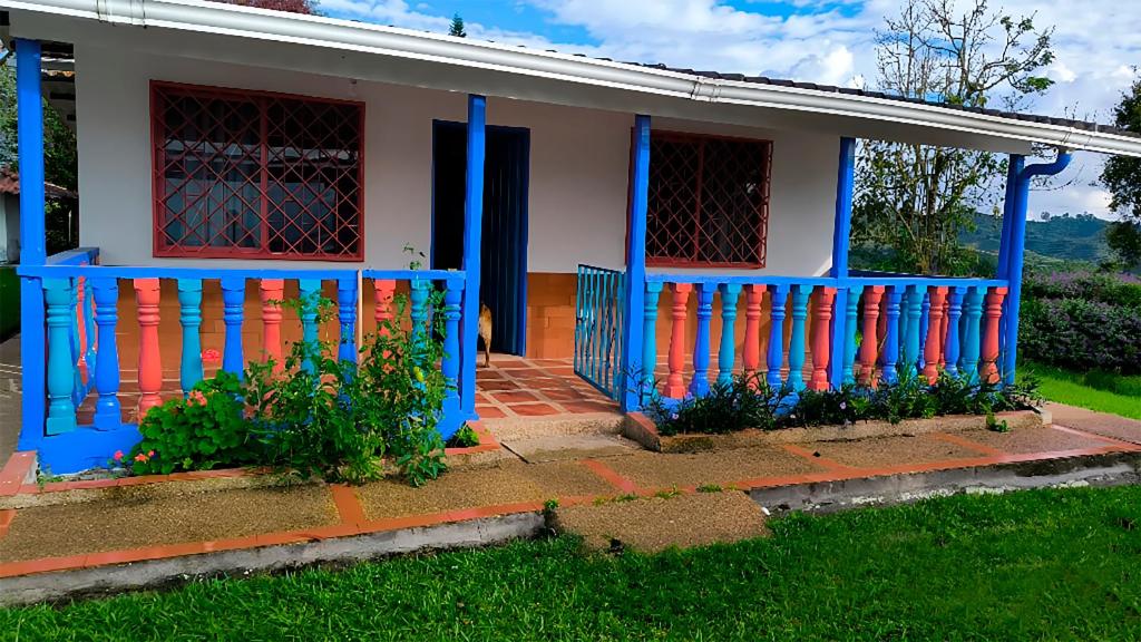 Bygningen som feriehuset ligger i