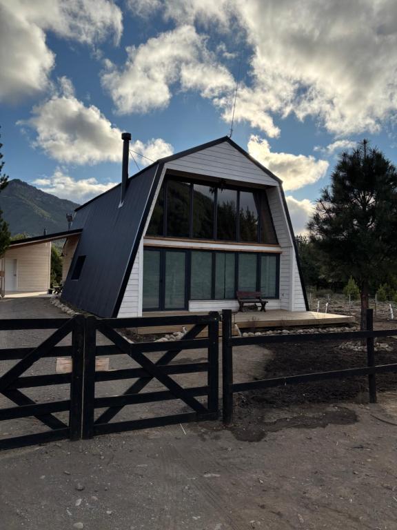 Bygningen som chaletet ligger i